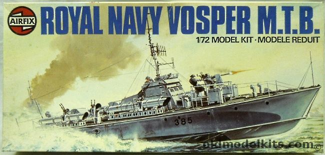 Airfix 1/72 Vosper Motor Torpedo Boat MTB, 05280-9 plastic model kit